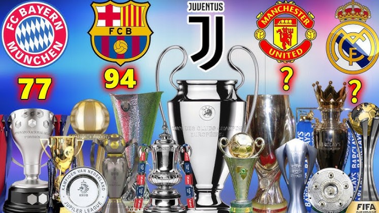 Top các CLB bóng đá giành nhiều giải thưởng nhất thế giới 1 CLB bong da gianh nhieu giai thuong