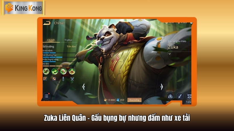 Sự thật về Zuka Liên Quân - Gấu bụng bự nhưng đấm như xe tải 1 Zuka Liên Quân - Gấu bụng bự nhưng đấm như xe tải