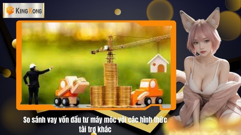 So sanh vay von dau tu may moc voi cac hinh thuc tai tro khac